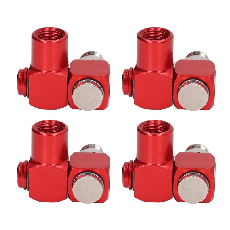 4Pcs 360 Degree Air Hose Connector 1/4in NPT Thread Industrial