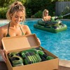 Inflatable Tank Pool Float for Water Play - Camouflage Ride-On