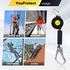 11FT Self Retracting Lifeline Fall Protection Retractable Lanyard, Fall Arrest
