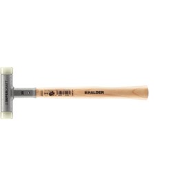 ロームヘルド・ハルダー ショックレス 無反動 スーパークラフト ハンマー ヒッコリー製ハンドル ナイロン (白) 径25 3366.025