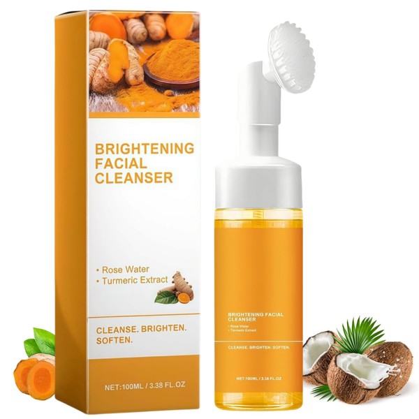 VHUTDL VHUTDL Turmeric Foaming Face Wash, Deep Cleansing Brightening Exfoliating