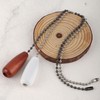 2pcs Ceiling Fan Pull Chain Extension, 12.68in White & Brown