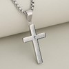 ONLYJUMP Stainless Steel Lord's Prayer Cross Pendant Necklaces for Men