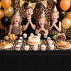 4 Pcs Leopard Print Party Tablecloth Decorations, Waterproof Rectangle Safari