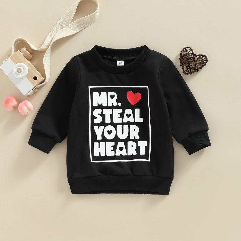 Eadrioss Toddler Baby Boys Girls Valentine's Day Outfit MR. Steal