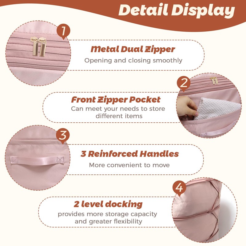 Space-saving compressing organiser, storage for duvets, clothes storage, storage bag
