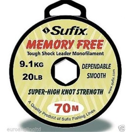 Sufix Memory Free Black 15lb 6.8kg 70m