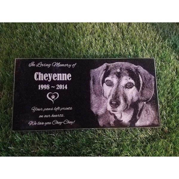 Custom Pet Stone Memorial Grave Marker Granite Plaque Human headstone