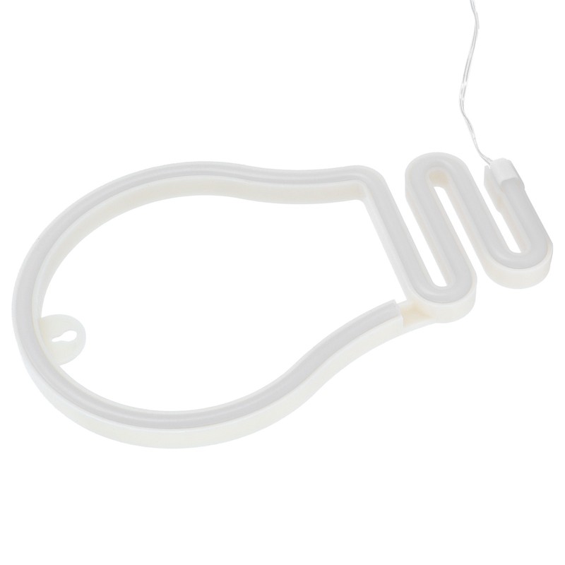 Bulb Shape Neon Light LED Sign for Wall Decor Party