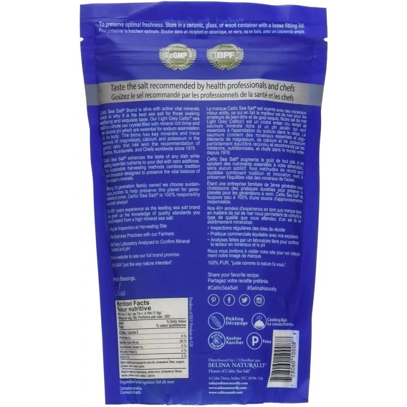 Celtic Sea Salt Light Grey Celtic Sea Salt 1 Pound