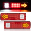 XUKEY Waterproof Rear LED Submersible Trailer Tail Light Kit Boat