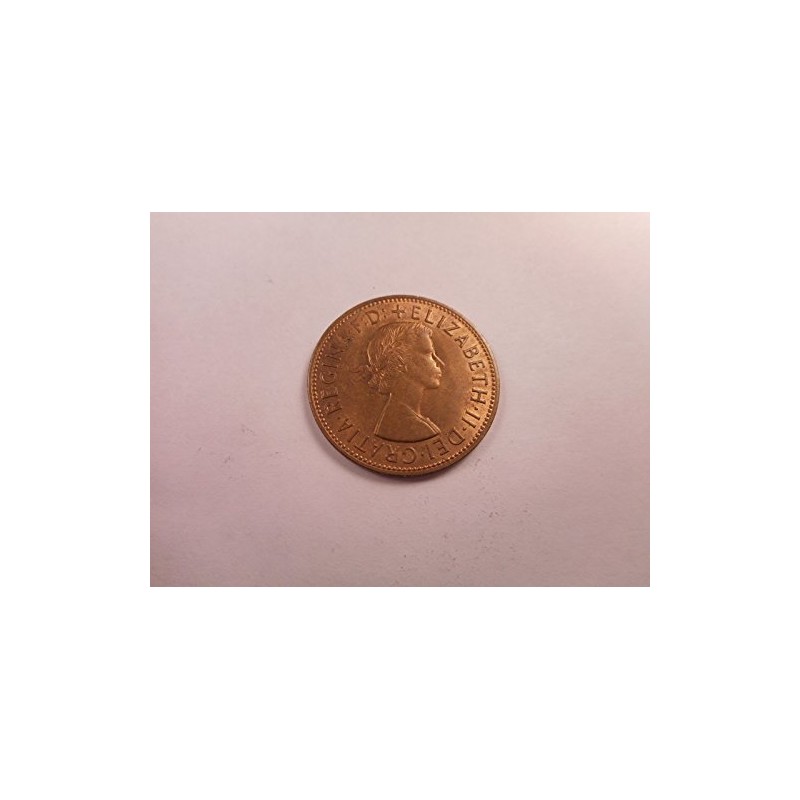 Queen Elizabeth II One Penny 1962 Coin #11
