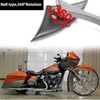 Black Motorcycle Sportster Mirrors for Harley Road King Street Electra