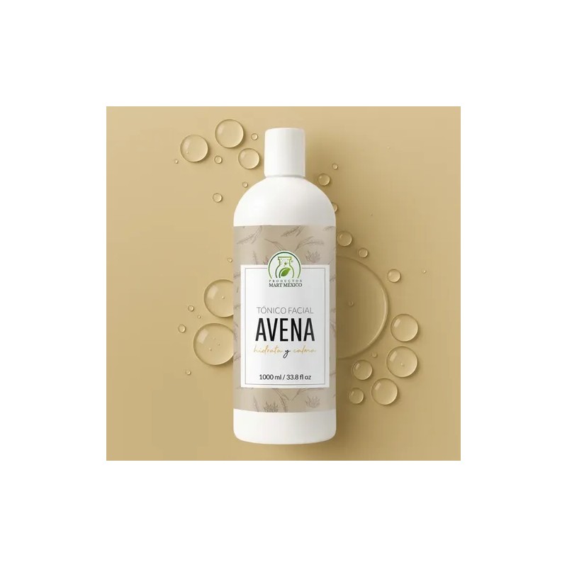 Tónico Facial Avena Productos Mart Mexico 1L Piel Sensible Hidratante