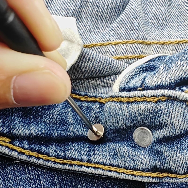 JUTOSU 8 Pcs Metal Jeans Waist Adjuster Button Adjuster Seamless