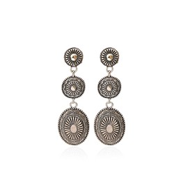Country Concert Outfits for Women Western Earrings for Women Turquoise Western Outfit Oval Silver Earrings Dangle Country Concert Dress