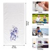 ALAZA Lavender Purple Flower Camellia Hand Towels 100 Percent Cotton