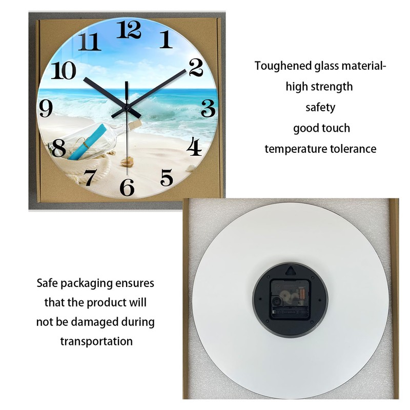 XNM Glass Large Wall Clocks for Living Room Decor 20