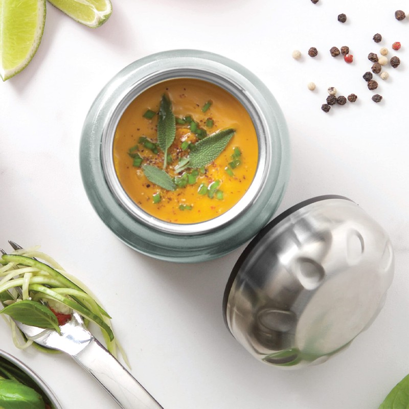 Smash Stainless Steel Insulated Food Jar, 17 oz Sage