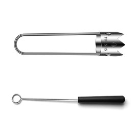 Vegetable and Fruit Corer Set, AMONENZ Apple Corer Apple Cutter, Reusable Pepper Corer, Stainless Steel Fruit Core Remover, for Peppers, Apple, Pear, Fruit