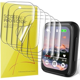 Blueshaweu Compatible for AiMoonsa Screen Protector, [6 Pack] Full Coverage TPU HD Transparent Soft Film Compatible for AiMoonsa D30 2.0" Full Touch Screen MP4 MP3 Player (6 Pack)