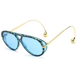 willochra Vintage Oversized Pilot Shield Sunglasses Women Luxury Trendy Goggles Sun Glasses For Ladies Big Frame Eyewear UV400 (C7)