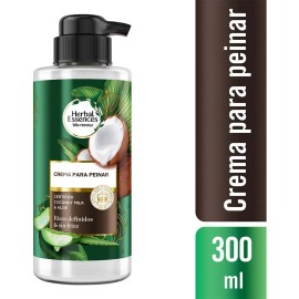 Crema para Peinar Herbal Essences Leche de Coco y Aloe Rizos definidos 300ml
