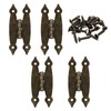 Murtenze 4 Pack 3.5 Inch Bronze Antique H Hinges Cold
