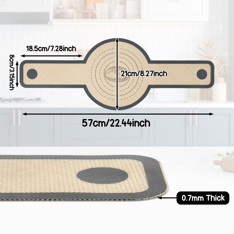 Ponpon 2Pcs Silicone Bread Sling for Dutch Oven, Reusable Bread