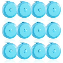 FF Uture 16 Pack Tape Measure, 60 Inch/150cm Retractable Body Measuring Tape - Light Blue Soft Sewing Tape for Tailor, Craft & Cloth Measurements
