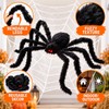 Giant Halloween Spider Decoration, Bendable Legs, Indoor Outdoor Yard Porch