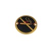 Bary No Smoking Sign Polished Brass