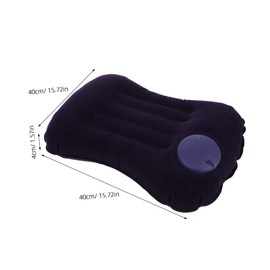 Mobestech Inflatable U-Shaped Neck Pillow for Travel, Office, or Home - Multi-Purpose Travel Pillow, Purple - 40.00X26.00X4.00CM, PVC Flocking, Firm, 83g