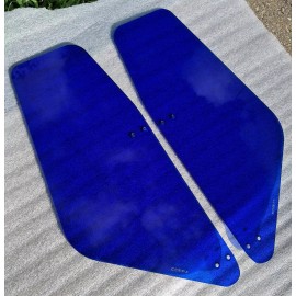 DAXCNC Shelby Cobra / Factory 5 Replacement/ TRANPARENT BLUE WINDWING AND SUN VISOR SET