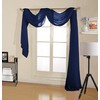 Decotex Premium Quality Sheer Voile Scarf Valance for Home &