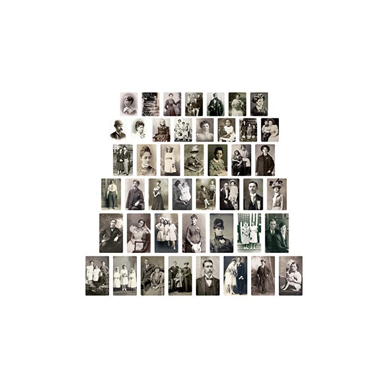 Tim Holtz, Advantus Found Relatives Vintage Portraits, black and white