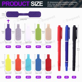 Swpeet 33Pcs Multicolored 4.5 x 0.8 Inch Cable Labels with Dual Tip Marker, Oval Handwriting Cable Tags Write On Cord Labels, Wire Labels Ideal for Cable Wires Management and Identification