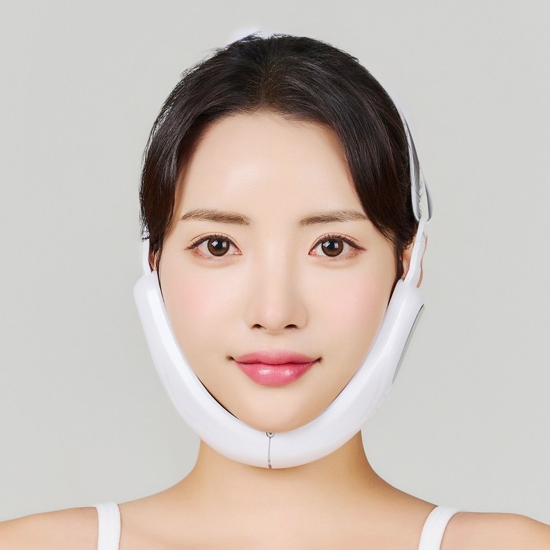 모드샷 EMS 얼굴 리프팅 마사지기 브이라인 밴드 기계 이중턱 턱살