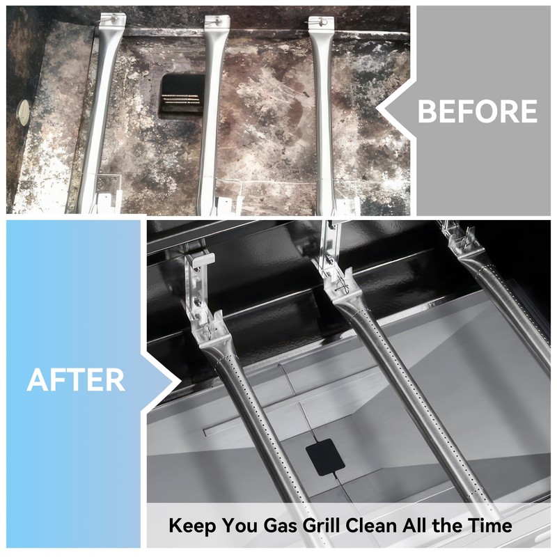 Adjustable Grease Tray with Catch Pan for Nexgrill 720-0888s 720-0888n,