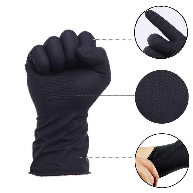 Yebeauty Hair Dye Gloves 4-Pairs, Hair Salon Gloves Hair Dyeing