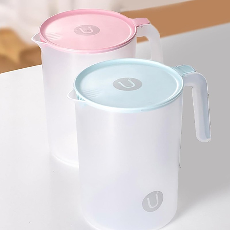 Plastic Jug with Lid, Water Jug Plastic Jug 2.5 L,