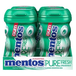 Product of Mentos Pure Fresh Spearmint Gum 4 pk./50 ct. [Biz Discount]