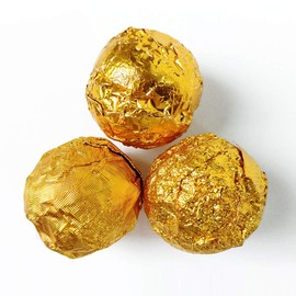 Operitacx 500pcs Gold Foil Wrapping Paper Aluminum Foil Wrapping for Candy Food Packaging Versatile for Parties Events