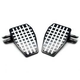 MZS Motorcycle Foot Pegs, Wide Front Floorboards Rider Adjustable Footpegs Footrest Rest Pedal Black Hollow Compatible with Rebel 1100 CMX1100 2021 2022 2023 2024