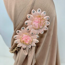 Yaqeen Girls Hijab 2-7 yrs Children Scarf islamic Headscarf Instant Kids Ideal for nursery, Party, madrassa… (Light Pink)