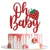 Fresa Oh - Decoración para tartas de bebé, fresa para