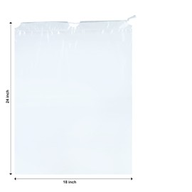 InfinitePack Large 12"x18"(500pcs) Transparent Shoe Bags for Travel, Portable Shoe Bags, Shoes Pouch Storage Organizer with Drawstring for Men & Women aClear Window Shoes Pouch with Rope