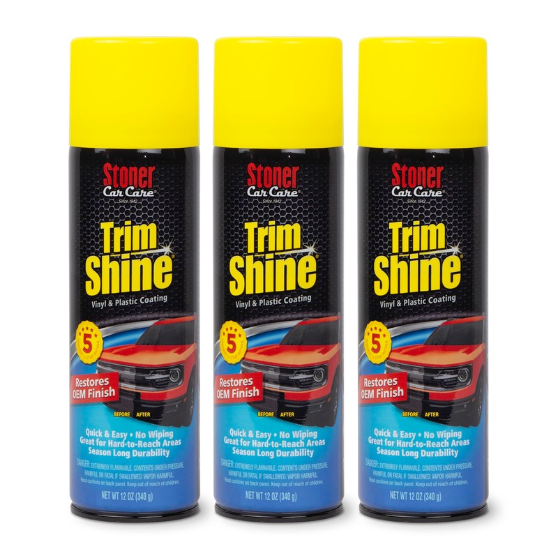 Stoner Car Care 91034–3PK Trim Shine Vinyl and Plastic Aerosol