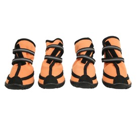 Dog Boots Waterproof Prevent Slipping Reflective Adjustable Outdoor Dog Shoes Paw Protector for Medium Large Dogs M