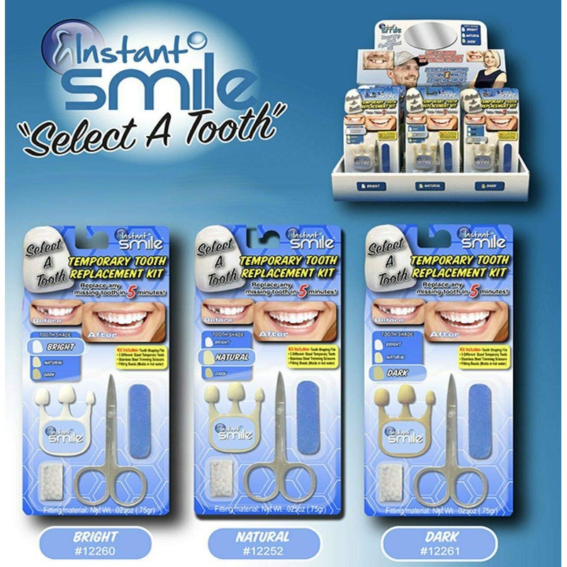 Instant Smile Select A Tooth Temporary Tooth Replacement Kit -